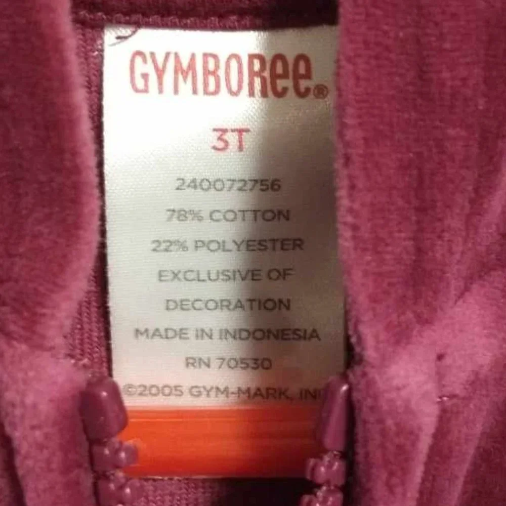 Gymboree Girls 3t purple fuscha hooded sweatshirt Angel K-139